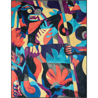Tapis multicolore à motifs abstraits Well Woven x Misha Tyutyunik