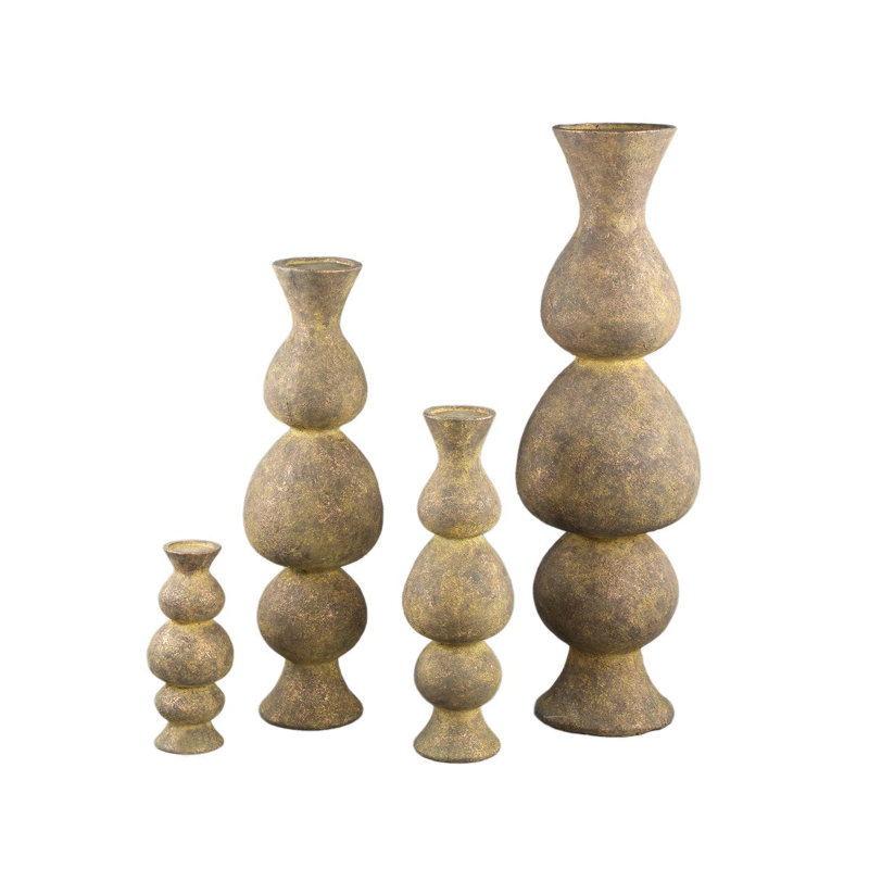 Larry Cement Candelabra, 70cm H x 20cm W x 20cm D