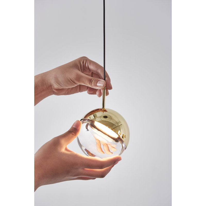 Dora 1 - Light LED Pendant, Brass