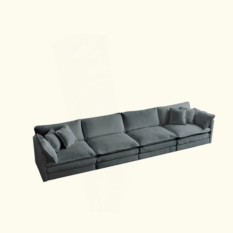 Canapé modulaire Free Free, canapé modulaire 4 places en tissu chenille confortable, canapé modulaire, chenille