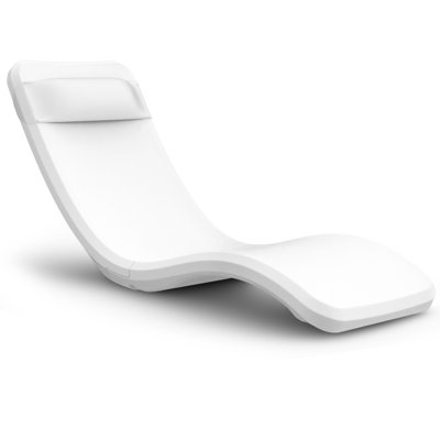 Coast Modern In Pool Lounge Chair - Waterproof & Weighted Pool Chaise Lounger - Outdoor Pool Furniture for Patio or In Baja Shelf by Coast Modern