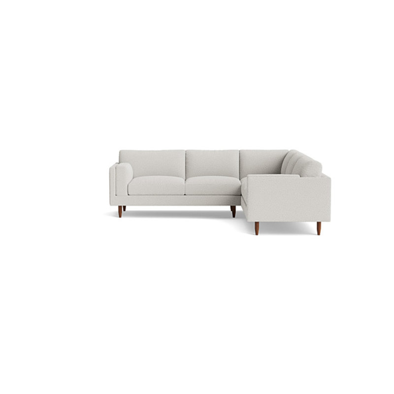 Skinny Fat Sectional, Right Hand Facing, Performance Weave - Zinc