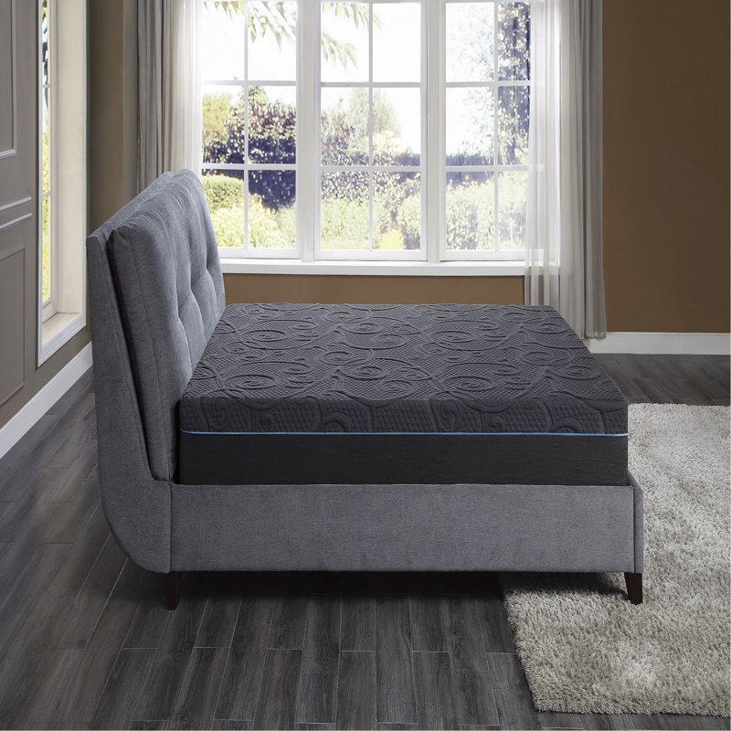 11-inch Full Size Bed Mattress Gel-Infused Memory Foam Hybrid Mattress, Dark Gray, Mattress in a Box, Full 