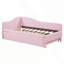 L-Shaped Upholstered Daybed With Pop Up Trundle-1710781169