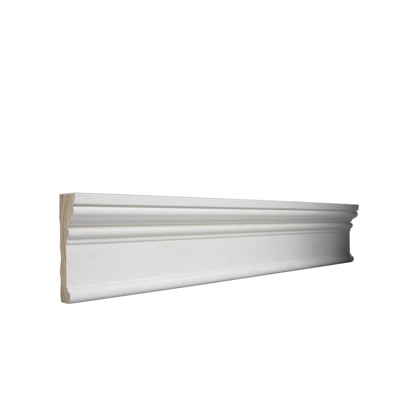 Primed White Pine Wood Door Casing Kit