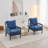 Accent Chair With Turned Wood And Solid Frame-1112785250