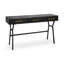 Bureau 51 po noir avec trois tiroirs