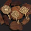 3 crochets muraux dorés Boho