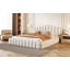 Tête de lit tapissier en velours pour lit double, sans sommier tapissier-1636996497