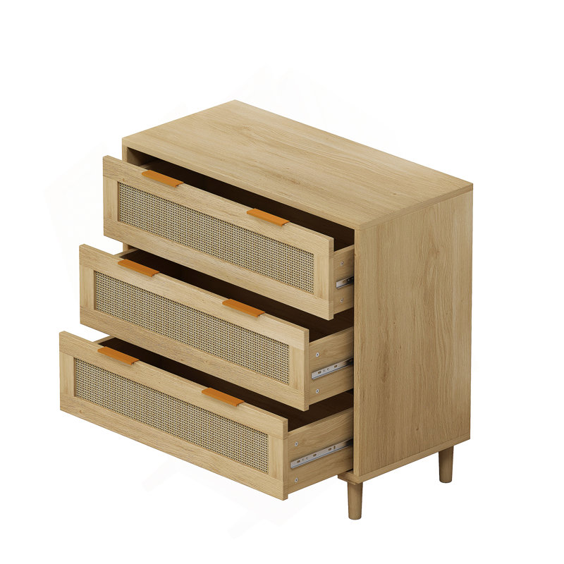 Drawers Rattan Storage Cabinet Rattan Drawer,for Bedroom,Living Room
