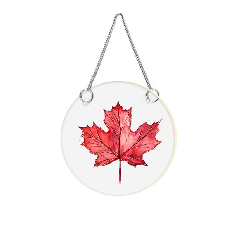 Décoration de fenêtre feuille d'érable - 4 po