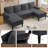 Sectional Couches , U Shaped Sofa Couch with Double Chaise Lounge, 4-Seat Sofa Set with Chenille Fabric for Livingroom-1083592108