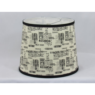 Abat-jour tambour en coton barcode