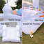 Jeu gonflable blanc 6 pi x 8 pi avec siège gonflable Blower White pour enfants