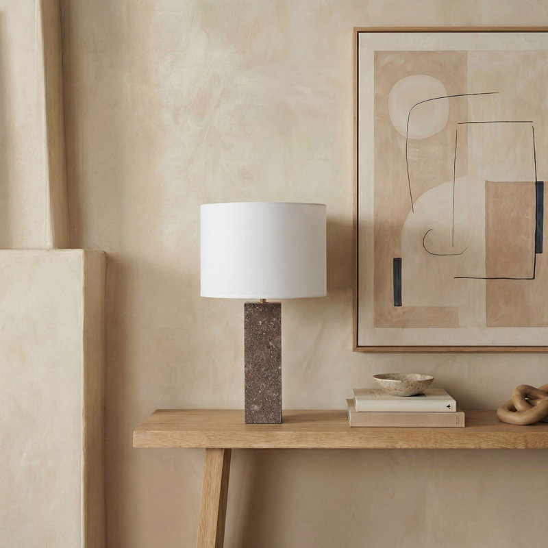 Lampe de table en travertin Vivas