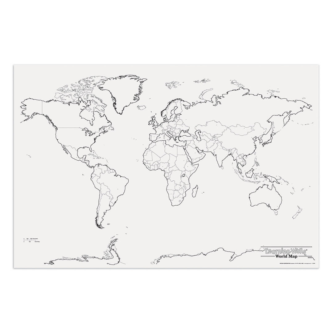 Giant World Map Pacon Corporation