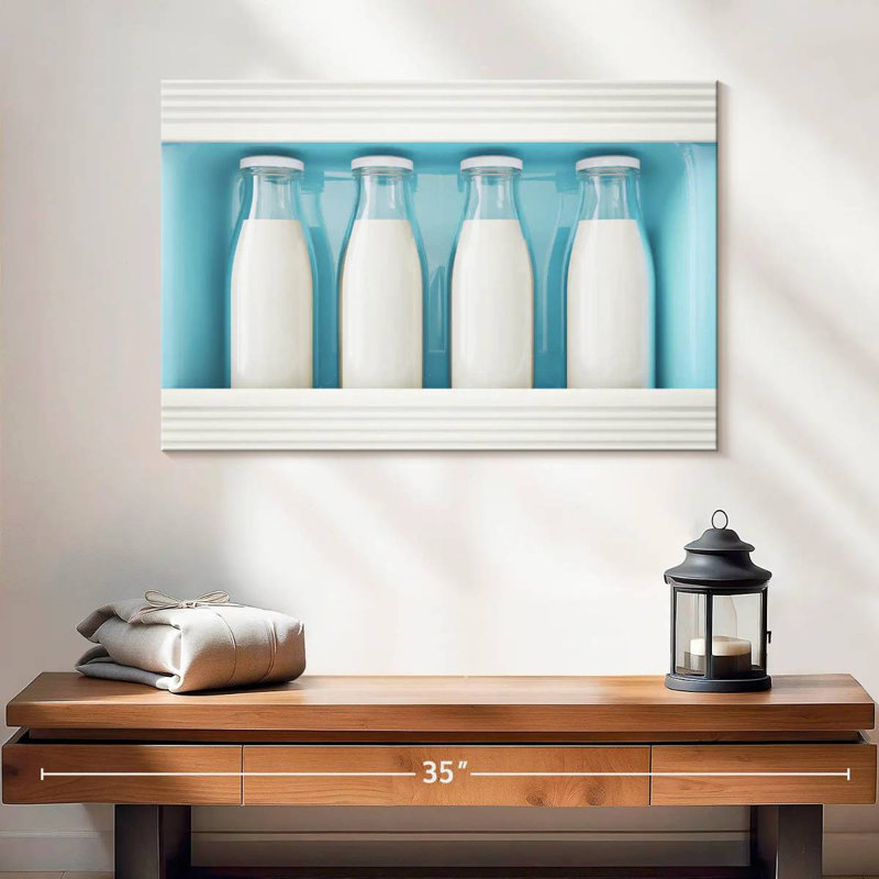 Yarlin Fridge Milk Bottles, 8" H x 12" W