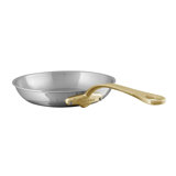Mauviel M'COOK B Frying Pan With Brass Handles, 10.2-In