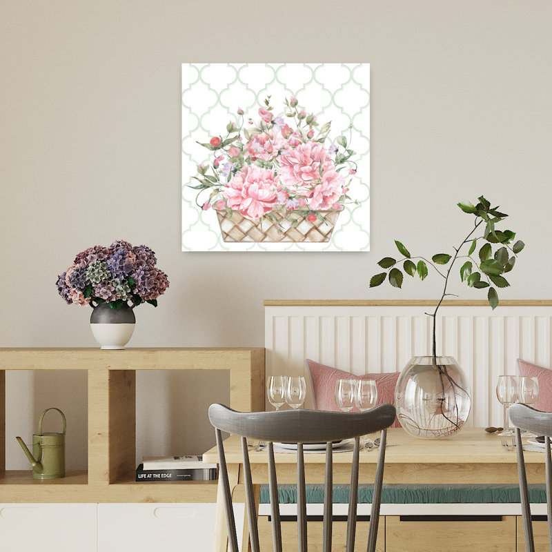 Panier floral, H 18 po x l 18 po