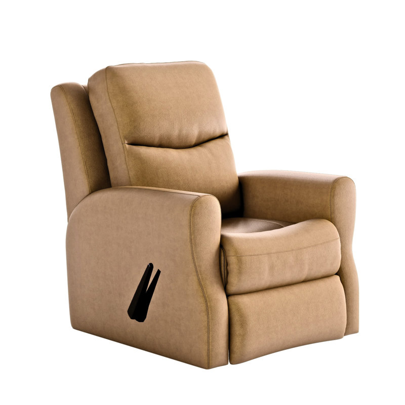 Fauteuil inclinable en cuir Fame, Caramel de Milan, Manual/Wall Recliner