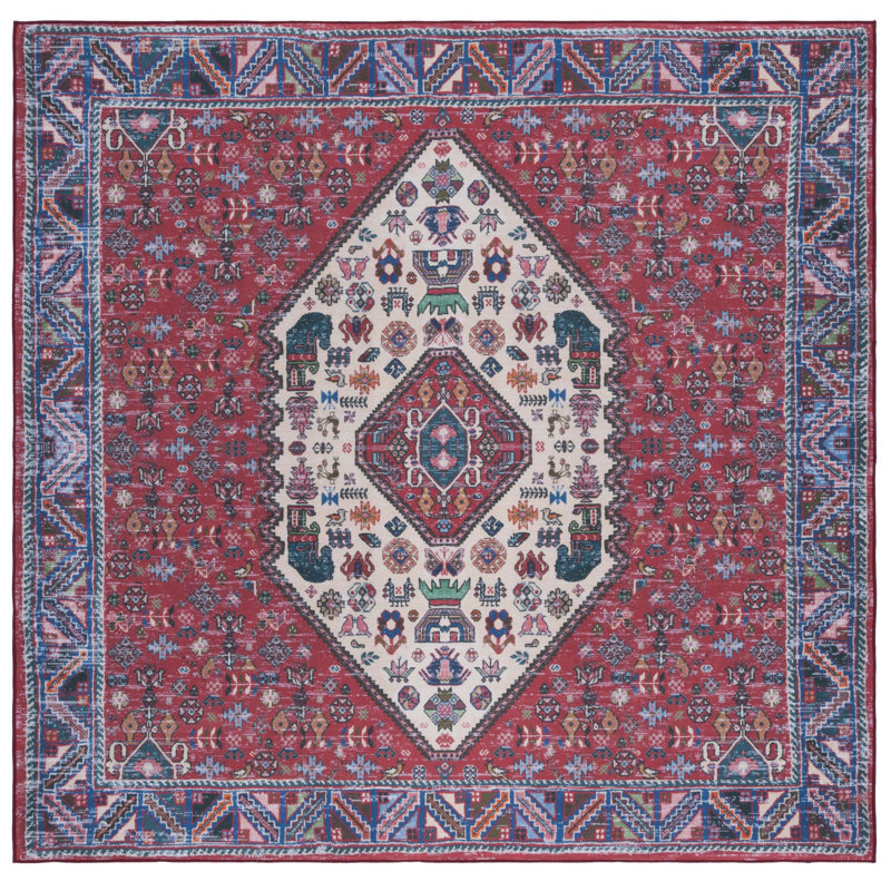 Tucson Performance Machine Washable Oriental Rug, Square 6'