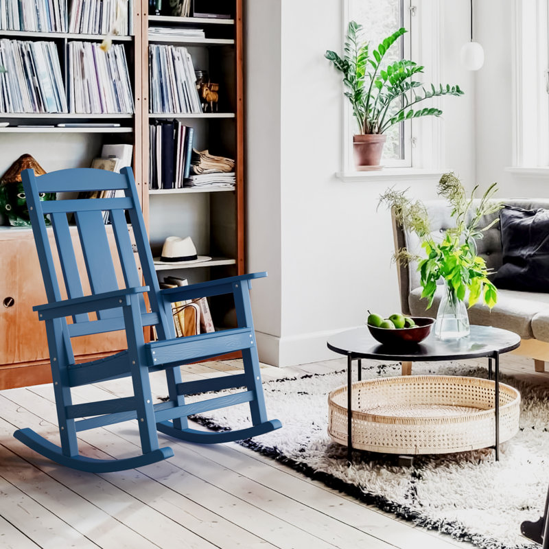 Chaise Adirondack berçante ChiPS HDPS, Bleu