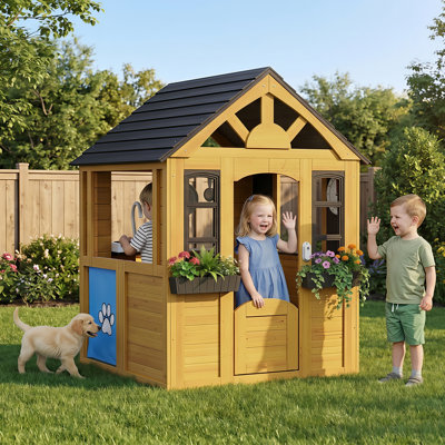 Maisonnette de jeu pour enfants en bois