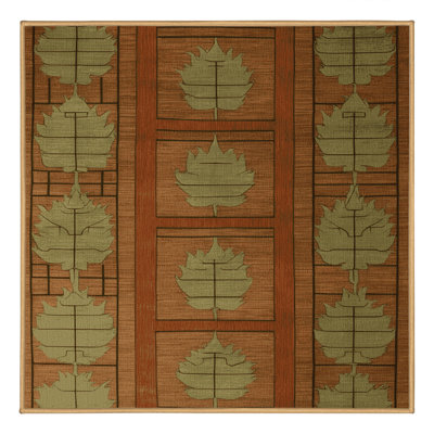 Machine Washable Art Deco Brown Area Rug