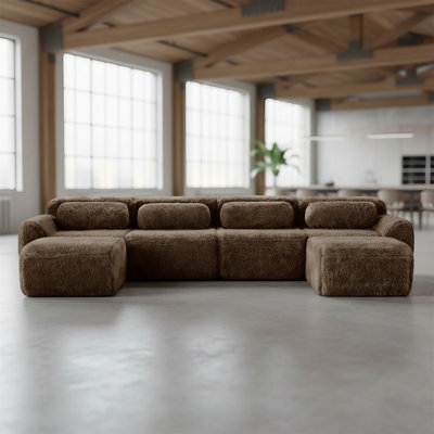 4-seater U-shaped Bone-free Sofa