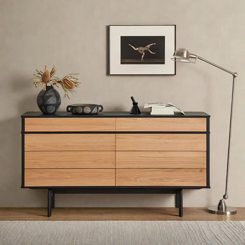 Buffet en bois à huit tiroirs Modern
