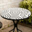 Carlton Mosaic Patio Bistro Table & Folding Chairs Set