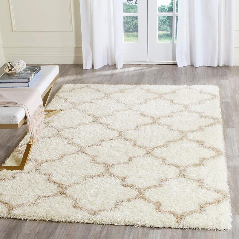 Tapis à poils longs Bertl Sgm-Montreal, Rectangle 6 pi 7 po x 9 pi 6 po