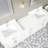 Kali White 84" W x 22" D Double Sink Bathroom Vanity with Built-in Power Outlet & USB, Diamond Quartz Top, Drawer Organizer, Undermount Ceramic Sinks-53708863-126675325