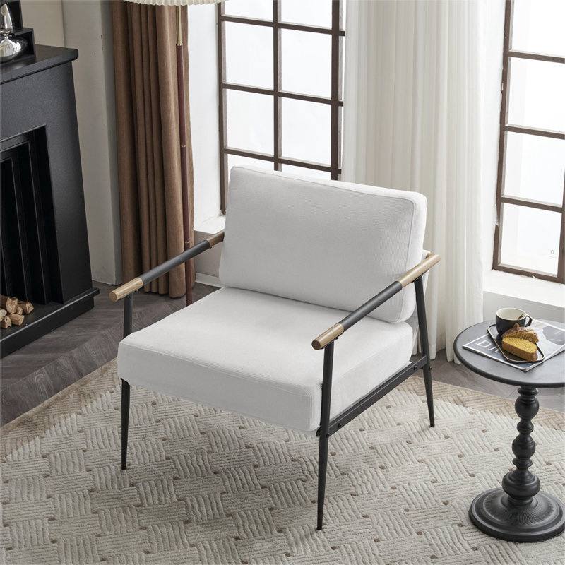 Fauteuil Jennay, Chenille blanche