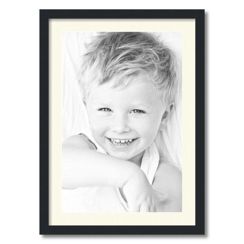 Matte Picture Frame with Mat, Brilliant White