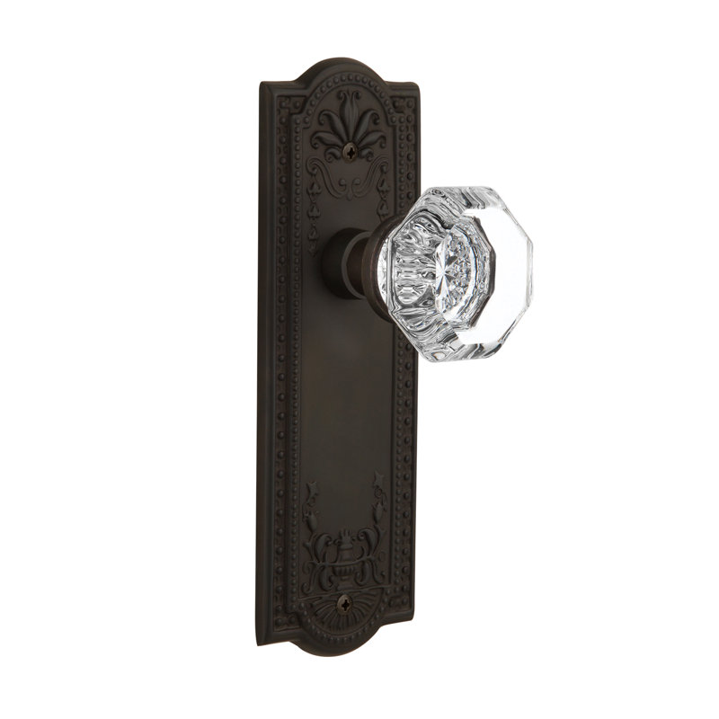 Meadows Plate with Waldorf Door Knob, Oil-Rubbed Bronze