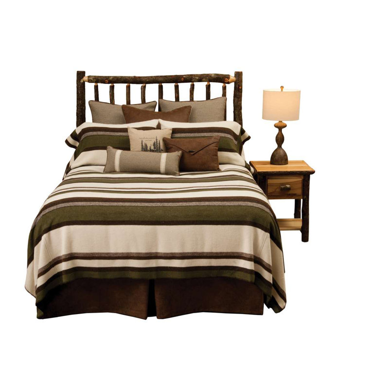 Wooded River Sage Valley - Bed Skirt - Queen, Queen