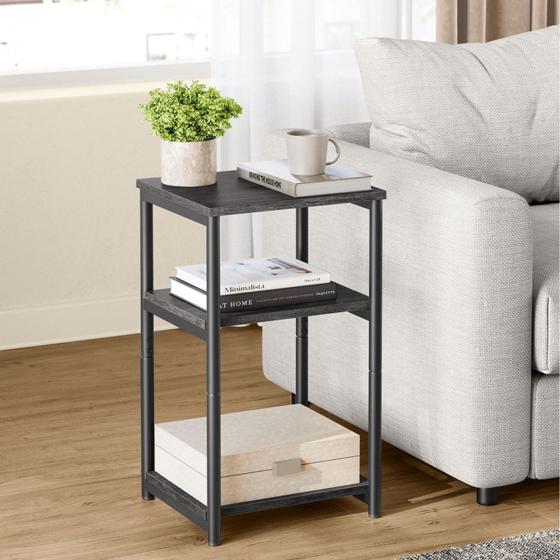 Table d'appoint, Gris brumeux, Noir, noir, noir, noir