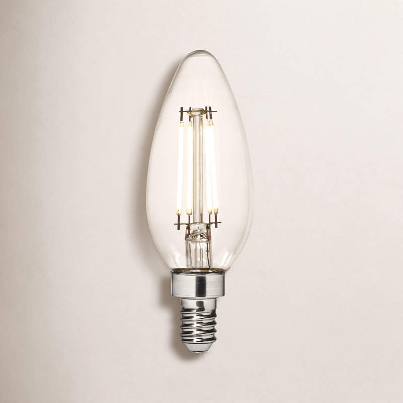 Branded Lamps 5W Torpedo Clear LED Edison Bulb, 3000 Kelvins
