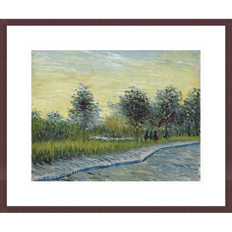 Carré Saint-Pierre au coucher du soleil par Vincent van Gogh, impression giclée encadrée, H 17,75 po x l 21,23 po