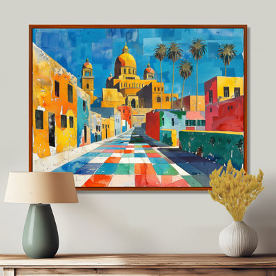 Le Caire, Égypte, paysage urbain en été II - Bâtiments de la ville, art mural, salon