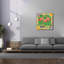  «Tropical Flamingo Trio» par Nicole DeCamp, art mural sur toile, 37 po x 37 po