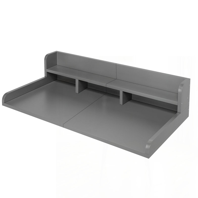 54" Washer Dryer Countertop with Storage, Gray