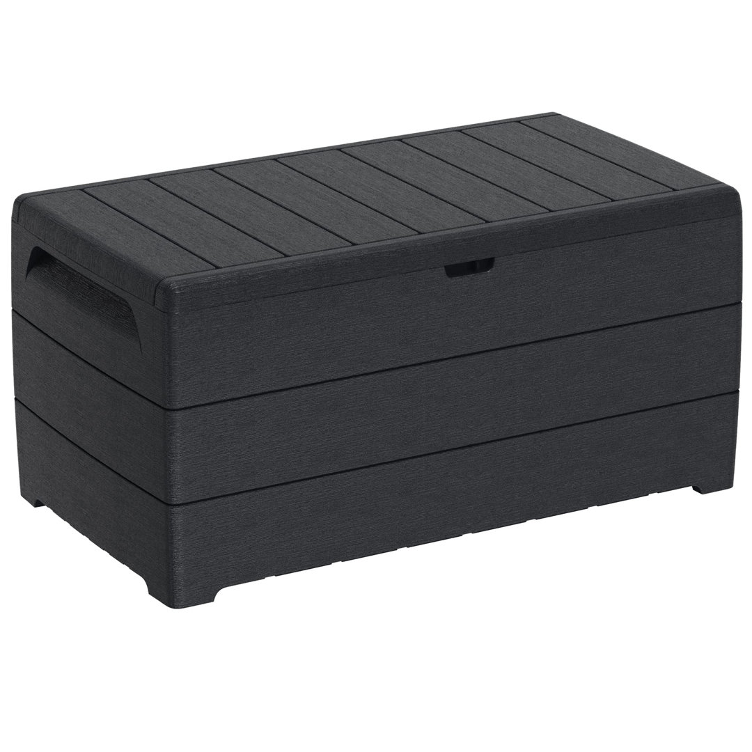 Dakota Fields Aldegonda 416L Gallon Water Resistant Polypropylene Lockable in Grey