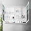 Armoire à pharmacie 48 po x 36 po avec miroir, armoire de salle de bain encastrée ou à fixation en surface, bois d'ingénierie