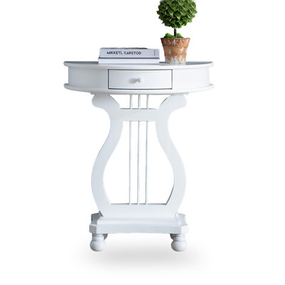 American-style solid wood half round shelving cabinet against the wall