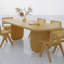 Table de salle à manger moderne et simple en bois massif-107856660