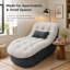 Chaise longue surdimensionnée sans os avec dossier incurvé et coussin moelleux-1450775340