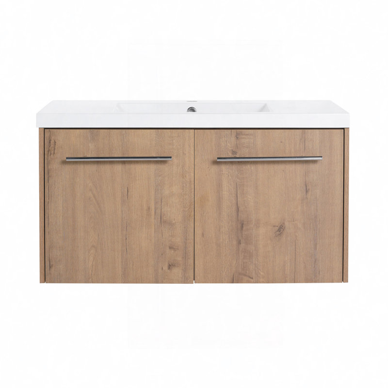 Bathroom Cabinet With Sink,Soft Close Doors,Float Mounting Design