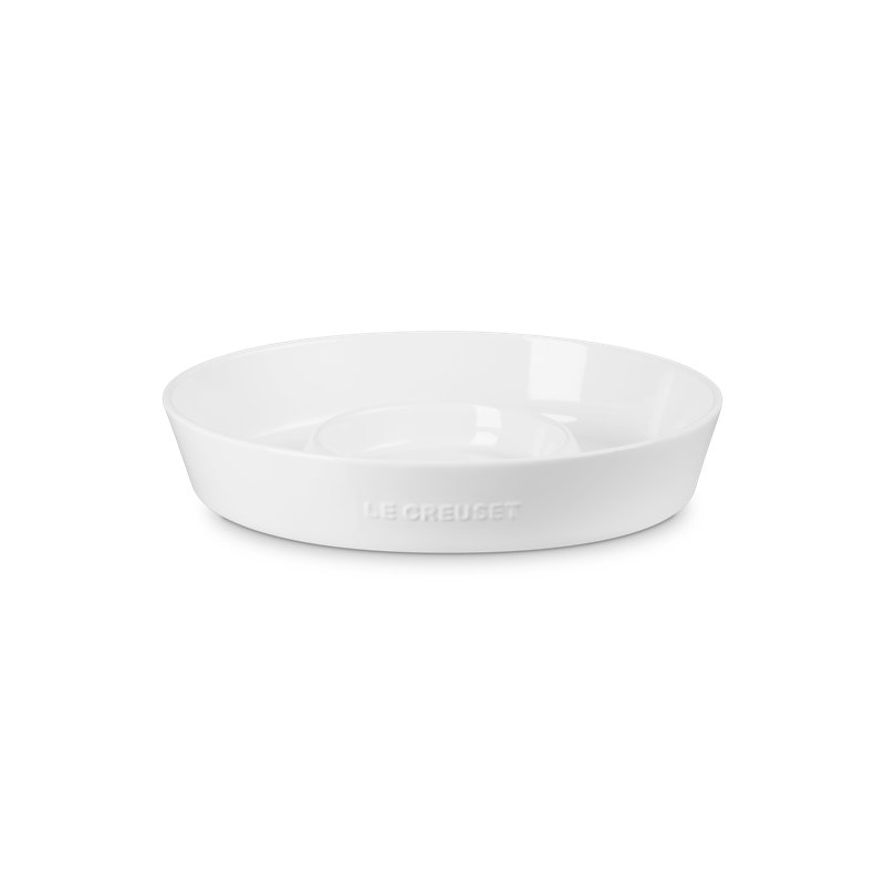Le Creuset Stoneware Oval Chip And Dip Platter 13, White